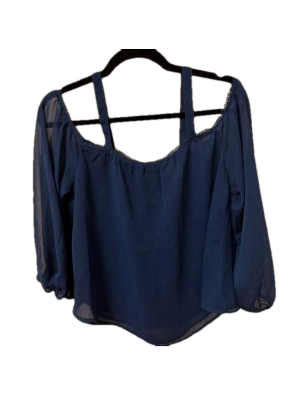H&M Navy Blue off the shoulder top